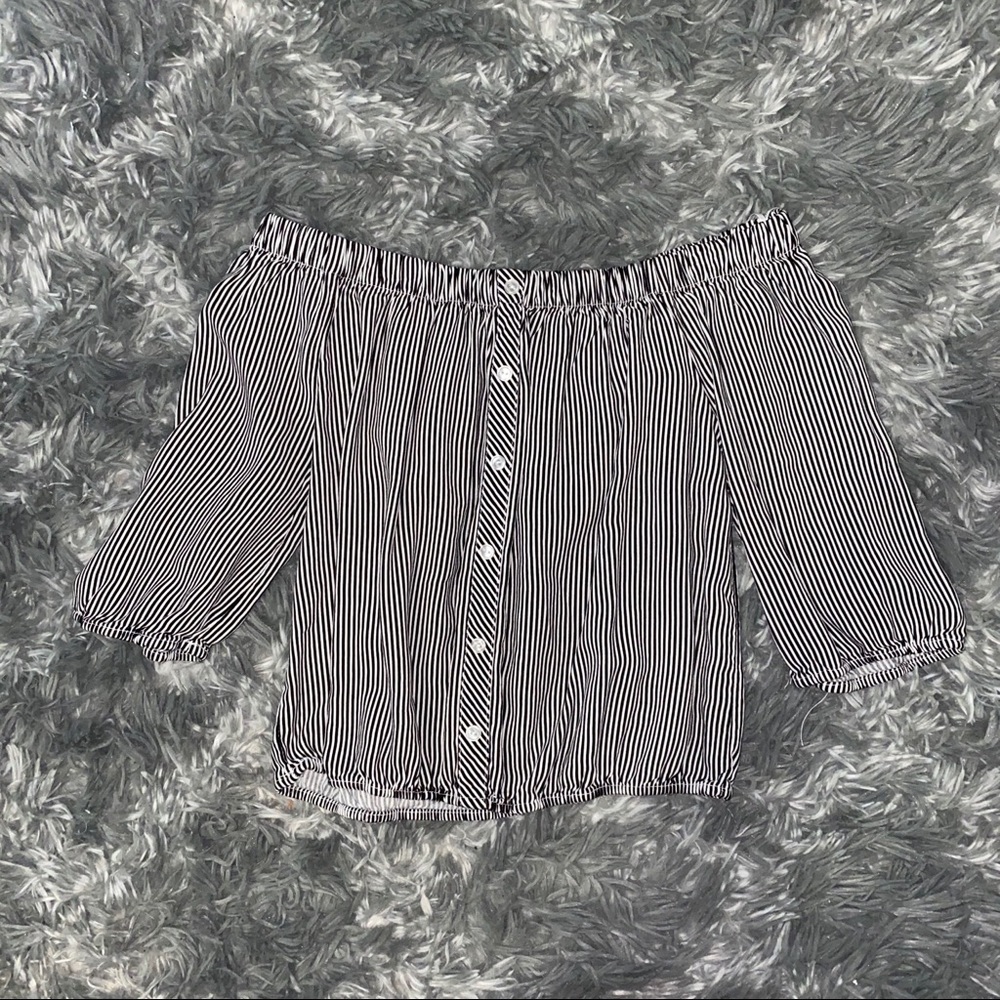 Striped Off-The-Shoulder Top